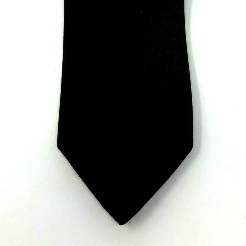 KETCH Mens Necktie TIE Solid Dark Brown Polyester